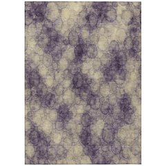 Machine Washable Indoor/Outdoor Chantille ACN2424 Purple 10' x 14' Rug