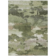 Machine Washable Indoor/Outdoor Chantille ACN2434 Green 10' x 14' Rug