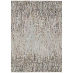 Machine Washable Indoor/Outdoor Chantille ACN2439 Gray 10' x 14' Rug