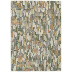 Machine Washable Indoor/Outdoor Chantille ACN2451 Green 10' x 14' Rug