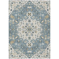 Machine Washable Indoor/Outdoor Chantille ACN2463 Ivory 10' x 14' Rug