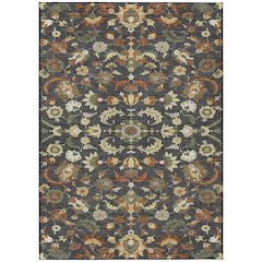 Machine Washable Indoor/Outdoor Chantille ACN2473 Gray 10' x 14' Rug