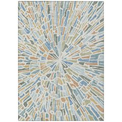 Machine Washable Indoor/Outdoor Chantille ACN2514 Blue 10' x 14' Rug
