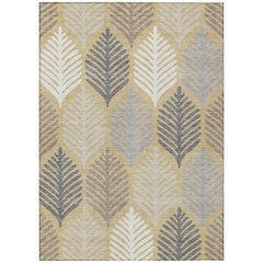 Machine Washable Indoor/Outdoor Chantille ACN2515 Gold 10' x 14' Rug