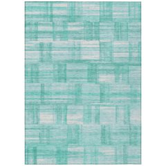 Machine Washable Indoor/Outdoor Chantille ACN2517 Teal 10' x 14' Rug