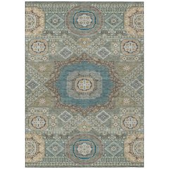 Machine Washable Indoor/Outdoor Chantille ACN2525 Green 10' x 14' Rug