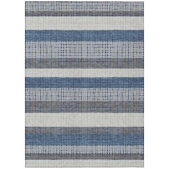 Machine Washable Indoor/Outdoor Chantille ACN2530 Blue 10' x 14' Rug