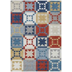 Machine Washable Indoor/Outdoor Chantille ACN2538 Red 10' x 14' Rug