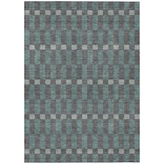 Machine Washable Indoor/Outdoor Chantille ACN2547 Gray 10' x 14' Rug