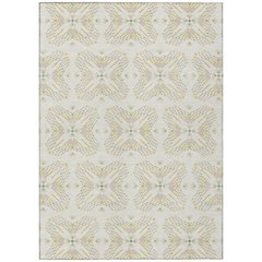 Machine Washable Indoor/Outdoor Chantille ACN2563 Ivory 10' x 14' Rug