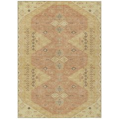 Machine Washable Indoor/Outdoor Chantille ACN2565 Gold 10' x 14' Rug