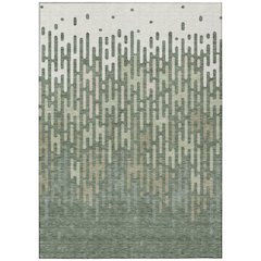 Machine Washable Indoor/Outdoor Chantille ACN2567 Green 10' x 14' Rug