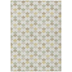 Machine Washable Indoor/Outdoor Chantille ACN2568 Ivory 10' x 14' Rug
