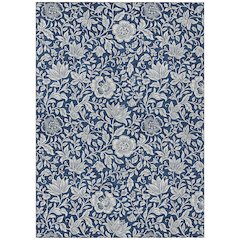 Machine Washable Indoor/Outdoor Chantille ACN2572 Blue 10' x 14' Rug