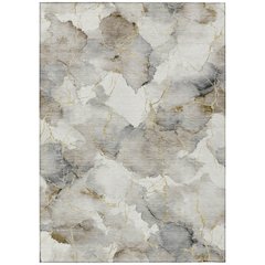 Machine Washable Indoor/Outdoor Chantille ACN2591 Ivory 10' x 14' Rug