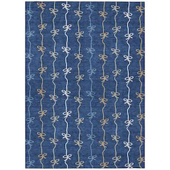 Machine Washable Indoor/Outdoor Chantille ACN2593 Blue 10' x 14' Rug
