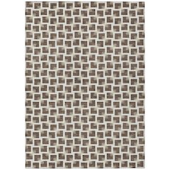 Machine Washable Indoor/Outdoor Chantille ACN2602 Brown 10' x 14' Rug