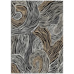 Machine Washable Indoor/Outdoor Chantille ACN2603 Black 10' x 14' Rug