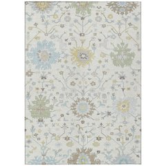 Machine Washable Indoor/Outdoor Chantille ACN2609 Ivory 10' x 14' Rug