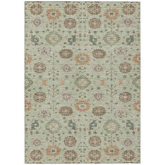 Machine Washable Indoor/Outdoor Chantille ACN2610 Green 10' x 14' Rug