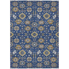 Machine Washable Indoor/Outdoor Chantille ACN2610 Blue 10' x 14' Rug