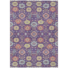 Machine Washable Indoor/Outdoor Chantille ACN2610 Purple 10' x 14' Rug
