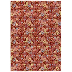 Machine Washable Indoor/Outdoor Chantille ACN2613 Red 10' x 14' Rug