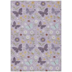Machine Washable Indoor/Outdoor Chantille ACN2618 Purple 10' x 14' Rug