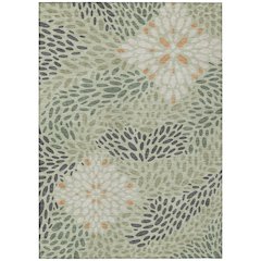 Machine Washable Indoor/Outdoor Chantille ACN2629 Green 10' x 14' Rug