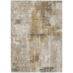 Machine Washable Indoor/Outdoor Chantille ACN2655 Brown 10' x 14' Rug