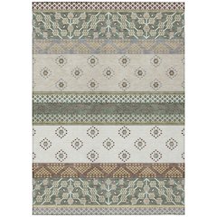 Machine Washable Indoor/Outdoor Chantille ACN2662 Green 10' x 14' Rug