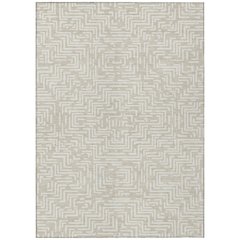 Machine Washable Indoor/Outdoor Chantille ACN2664 Brown 10' x 14' Rug