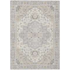 Machine Washable Indoor/Outdoor Chantille ACN2674 Gray 10' x 14' Rug