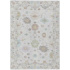 Machine Washable Indoor/Outdoor Chantille ACN2675 Gray 10' x 14' Rug