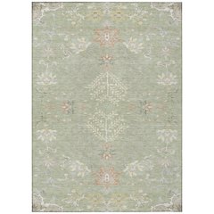 Machine Washable Indoor/Outdoor Chantille ACN2676 Green 10' x 14' Rug