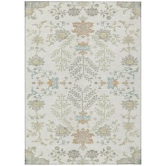 Machine Washable Indoor/Outdoor Chantille ACN2676 Ivory 10' x 14' Rug