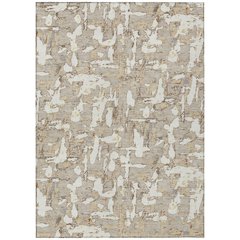 Machine Washable Indoor/Outdoor Chantille ACN2678 Brown 10' x 14' Rug
