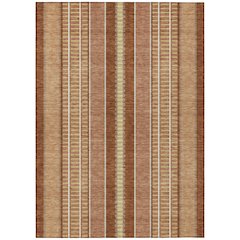 Machine Washable Indoor/Outdoor Chantille ACN2681 Orange 10' x 14' Rug