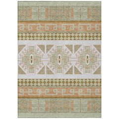 Machine Washable Indoor/Outdoor Chantille ACN2683 Green 10' x 14' Rug