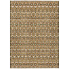 Machine Washable Indoor/Outdoor Chantille ACN2695 Orange 10' x 14' Rug