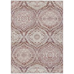 Machine Washable Indoor/Outdoor Chantille ACN2698 Pink 10' x 14' Rug