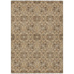 Machine Washable Indoor/Outdoor Chantille ACN2705 Orange 10' x 14' Rug