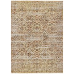 Machine Washable Indoor/Outdoor Chantille ACN2706 Orange 10' x 14' Rug