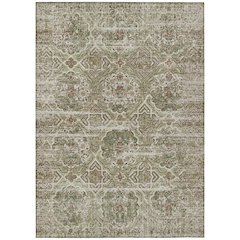 Machine Washable Indoor/Outdoor Chantille ACN2706 Green 10' x 14' Rug