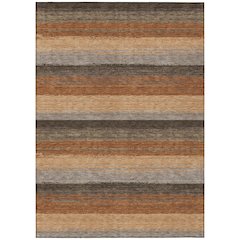 Machine Washable Indoor/Outdoor Chantille ACN2707 Orange 10' x 14' Rug