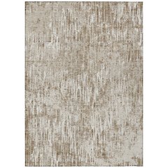 Machine Washable Indoor/Outdoor Chantille ACN2710 Brown 10' x 14' Rug