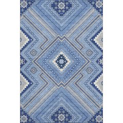 Premium Machine Washable Mayfield AMF1010 Blue 10' x 14' Rug