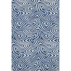 Premium Machine Washable Mayfield AMF1020 Navy 10' x 14' Rug