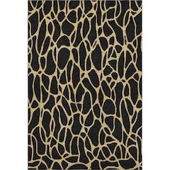 Premium Machine Washable Mayfield AMF1023 Black 10' x 14' Rug