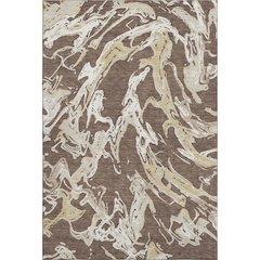 Premium Machine Washable Mayfield AMF1035 Brown 10' x 14' Rug